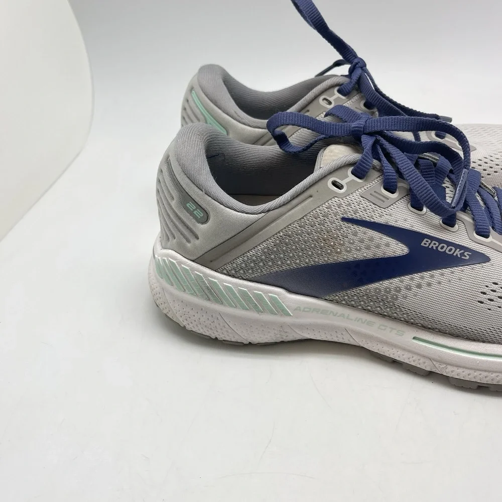 Brooks Sneakers Womens 7 B Adrenaline GTS 22 1203531B045‎ Gray Running Gym Shoes